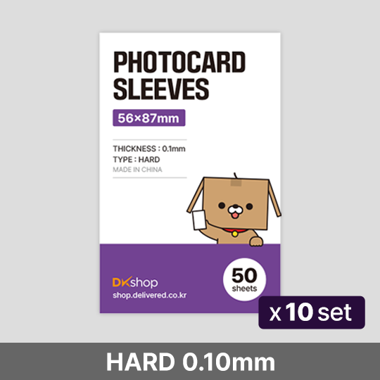 [DK SHOP] PREMIUM PHOTOCARD SLEEVES 56x87mm (50 SHEETS) x 10EA | DKshop