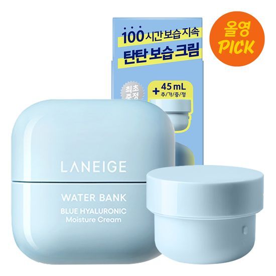 LANEIGE Water Bank Blue Hyaluronic Moisture Cream 45ml (+Refill 45ml)