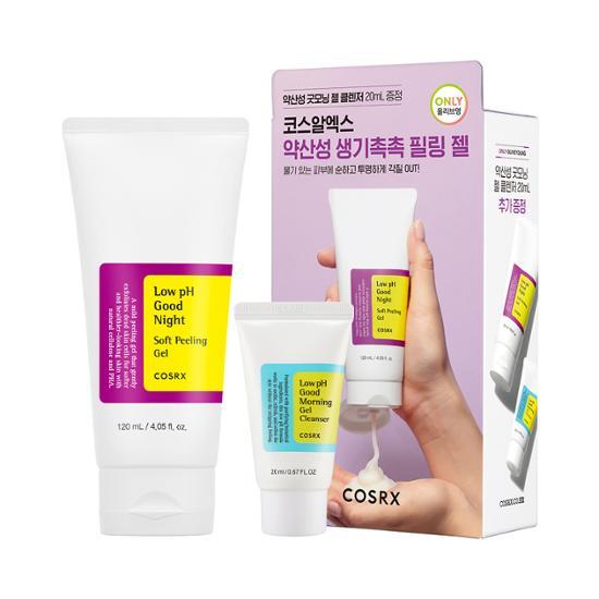 COSRX LOW PH GOOD NIGHT SOFT PEELING GEL 120ml (+Gel Cleanser 20ml)