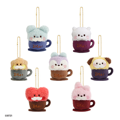 BT21 PLUSH KEYRING (LATTE VER.)