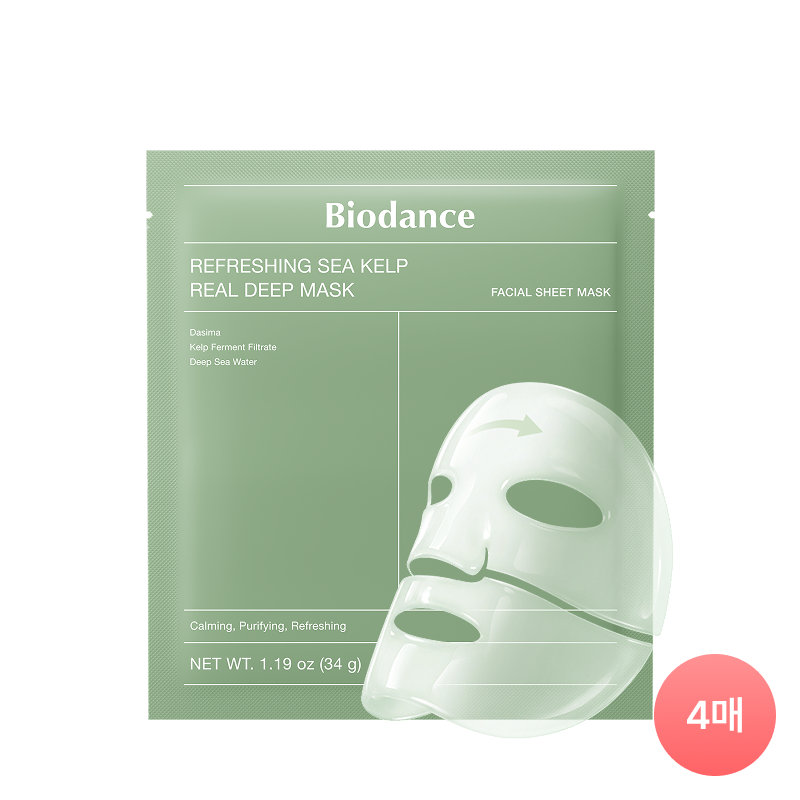 BIODANCE Refreshing Sea Kelp Real Deep Mask 4ea (34g*4) Biodance  DKshop