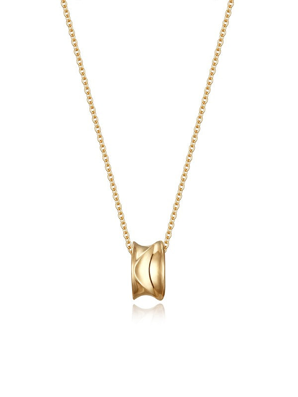 FLIT SAND DUNE NECKLACE (M) - GOLD TXT  DKshop