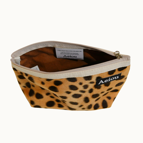 Aeiou Basic Pouch (L size) Velboa Bambi Brown Aeiou  DKshop