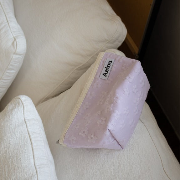 Aeiou Basic Pouch (L size) Jelly Flower Pink