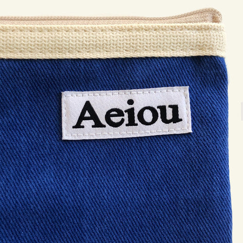 Aeiou Basic Pouch (M size) Pado Blue Aeiou  DKshop