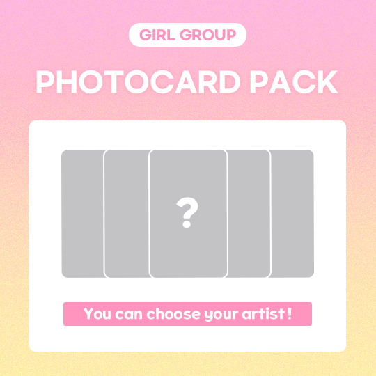 DK SHOP MYSTERY PHOTOCARD PACKS (GIRL GROUP) | DKshop