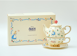 Disney Alice Ceramic Stackable Tea Pot Set
