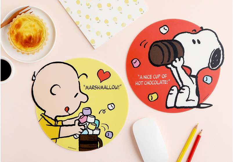 Peanuts Mashmellow Table Matt small 2P Set | DKshop