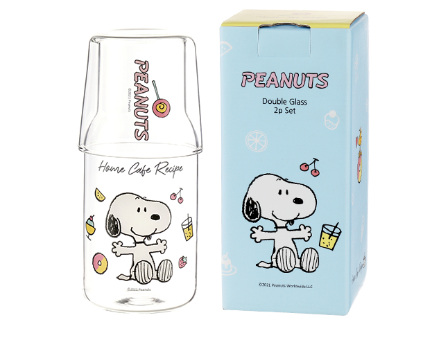 Peanuts Snoopy Double Glass Set