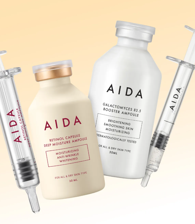 AIDA Glowing Skin Intensive Care Set (Booster Ampoule 50ml + RetinolAmpoule 30 ml) AIDA  DKshop