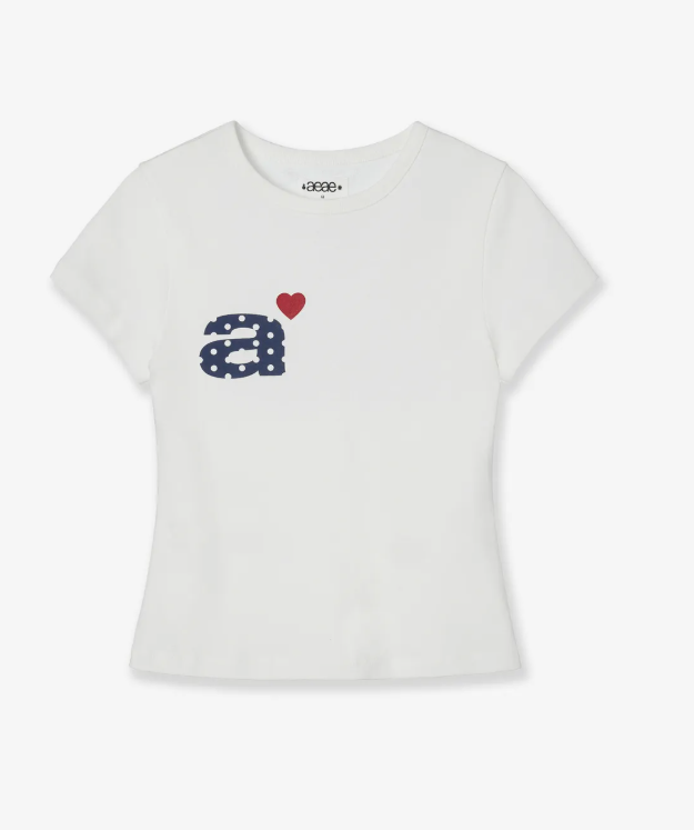 aeae DOT SMALL LETTER TEE T Shirt MAISON MINED  DKshop