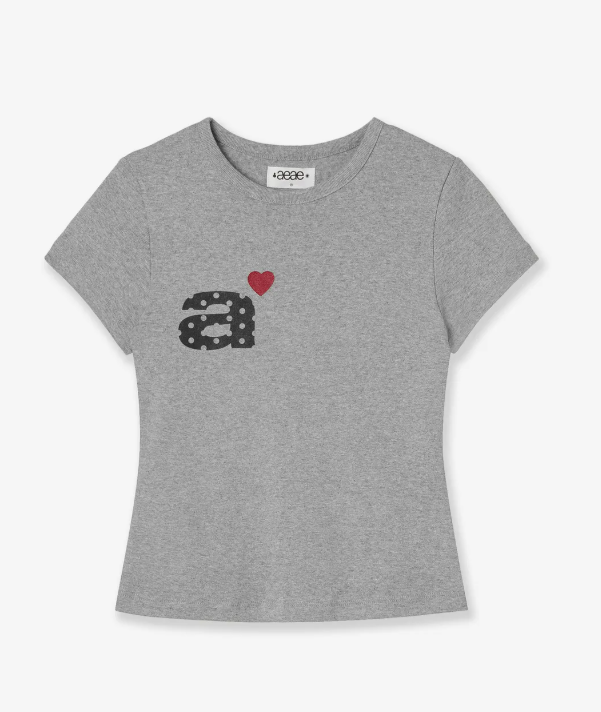 aeae DOT SMALL LETTER TEE T Shirt MAISON MINED  DKshop