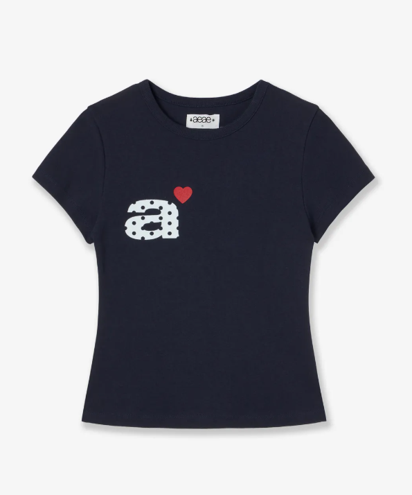 aeae DOT SMALL LETTER TEE T Shirt MAISON MINED  DKshop