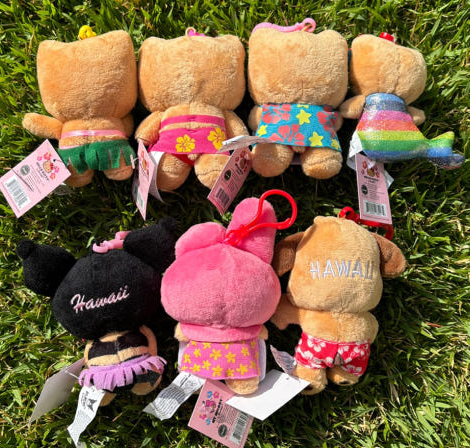 [Hawaii Edition] Sanrio Character Tanning Doll Keyring Aloha Soil  DKshop