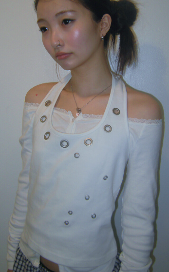 ADU Eyelet halterneck sleeveless (IVE Rei Wear) ADU  DKshop