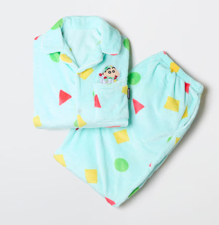 [SPAO × Crayon Shinchan] Warm Fleece Pajama Set SPAO  DKshop