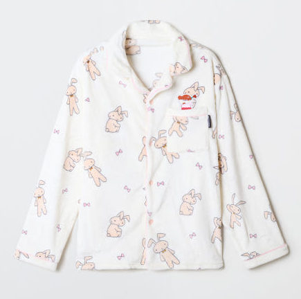 [SPAO × Crayon Shinchan] Warm Fleece Pajama Set SPAO  DKshop