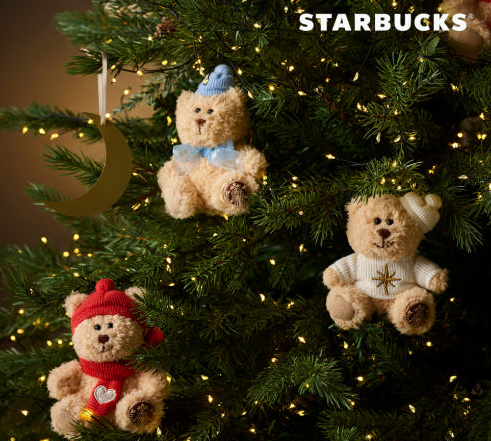 Starbucks Korea - Holiday Delight Bearista Keychain Set (3P) Starbucks Korea  DKshop