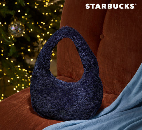 Starbucks Korea - Holiday Delight Teddy Hobo Bag (Midnight Blue) Starbucks Korea  DKshop