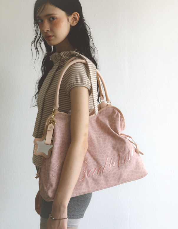 BADBLUE Washed Leopard Dimsum Bag BADBLUE  DKshop