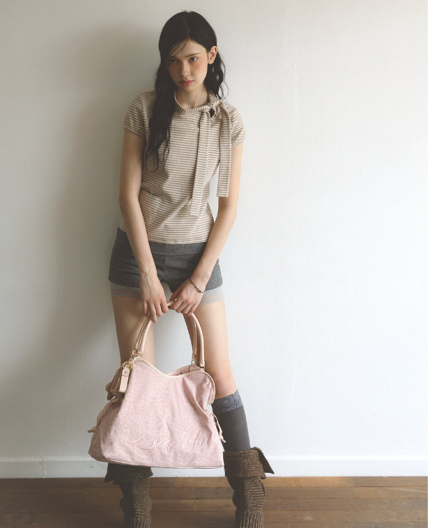 BADBLUE Washed Leopard Dimsum Bag BADBLUE  DKshop