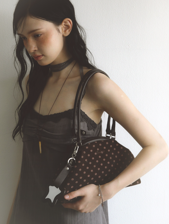 Dot Cozy Dumpling Bag BADBLUE  DKshop