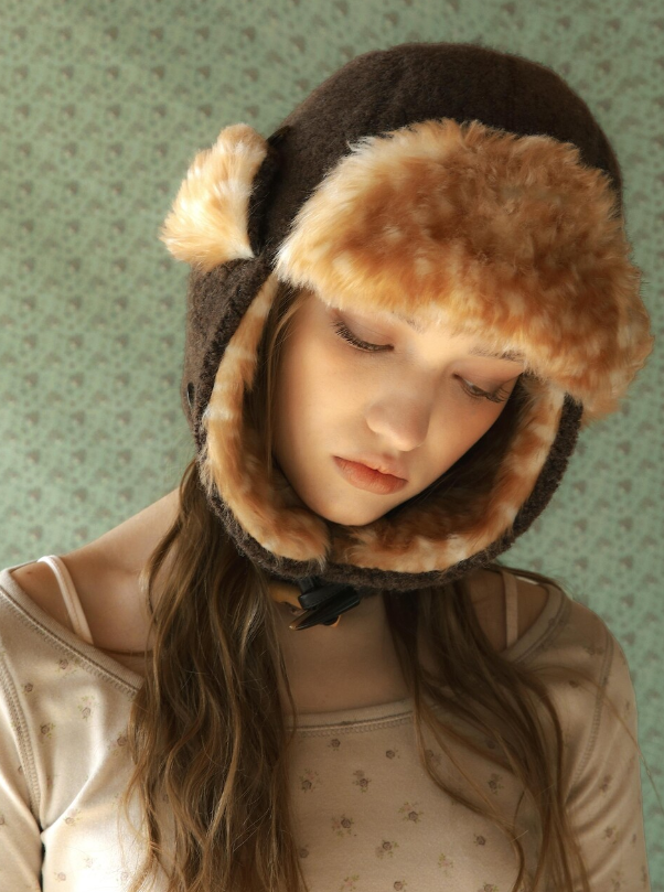 BADBLUE Cottage Bambi Fur Trooper Hat BADBLUE  DKshop