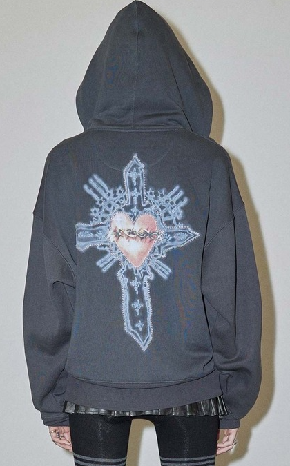 SCULPTOR Beaded Saint Hoodie Zip-Up (aespa ningning wear) SCULPTOR  DKshop