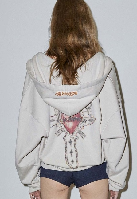 SCULPTOR Beaded Saint Hoodie Zip-Up (aespa ningning wear) SCULPTOR  DKshop