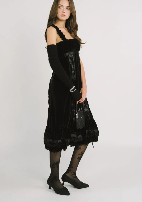 [Tracy's Pick] threetimes Agatha velvet dress threetimes  DKshop