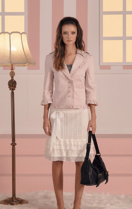 [Tracy's Pick] Button frill jacket threetimes  DKshop