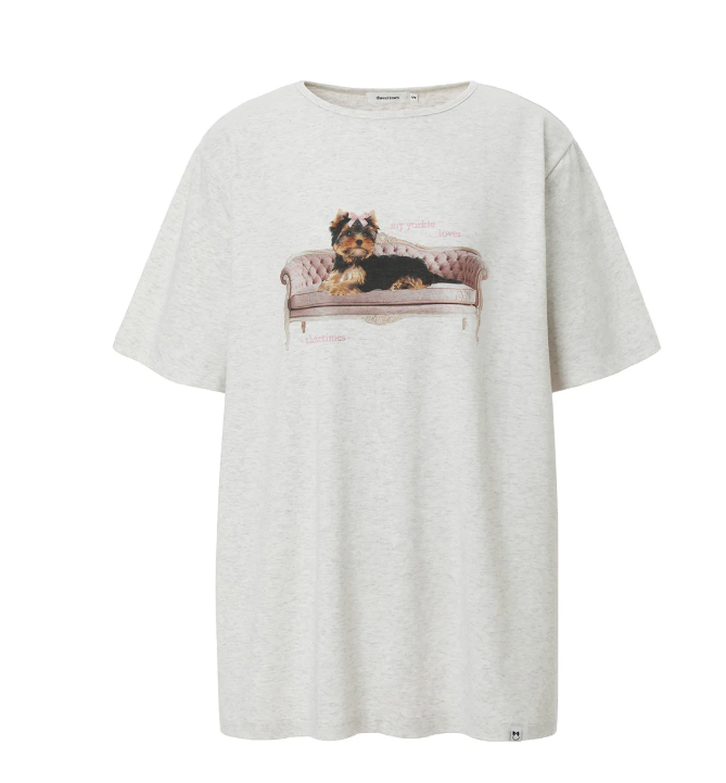 [Tracy's Pick] threetimes Ribbon yorkie tee threetimes  DKshop