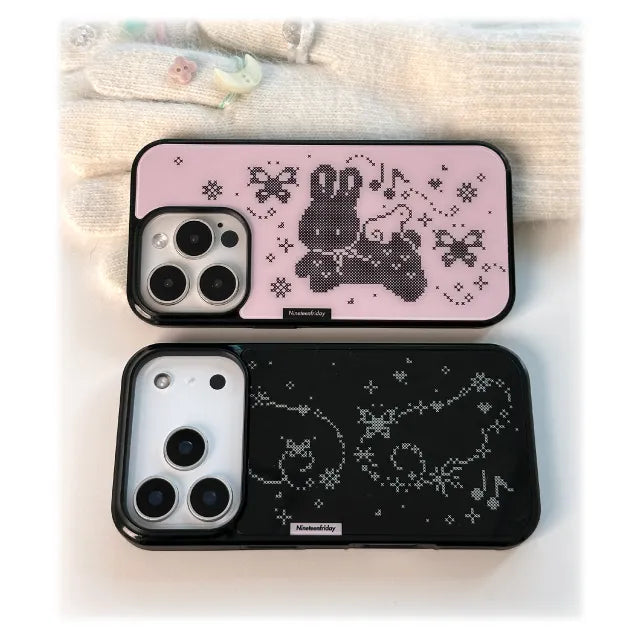 Nineteenfriday Stitch Pixel Dot MagSafe Glass Phone Case Nineteenfriday  DKshop