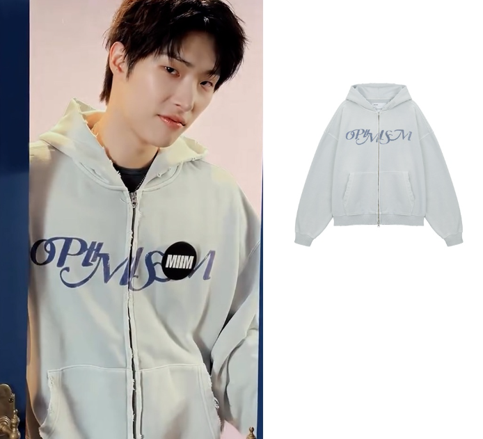 [mttire] OPTIMISM VTG WASHED Hooded Zip-Up (ateez Wear) mttire  DKshop