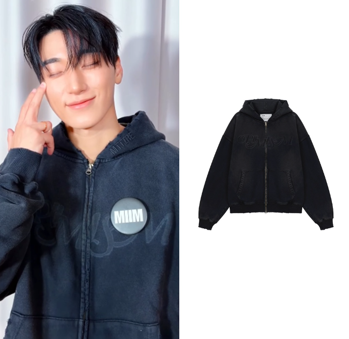 [mttire] OPTIMISM VTG WASHED Hooded Zip-Up (ateez Wear) mttire  DKshop