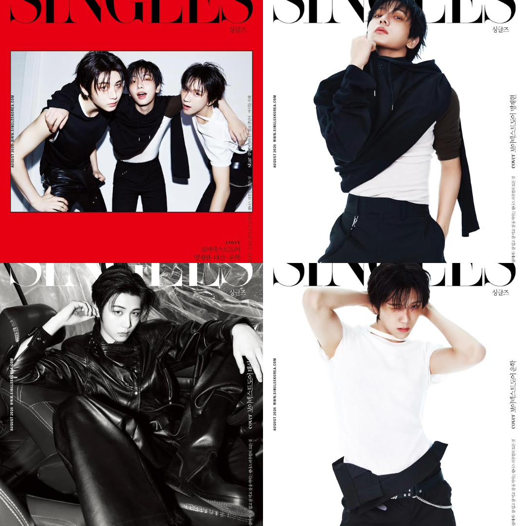 [PRE-ORDER] SINGLES KOREA MAGAZINE 2026.08 (COVER : BOYNEXTDOOR JAEHYUN & TAESAN & WOONHAK) IVE  DKshop
