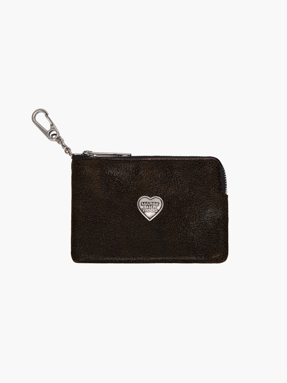 MARGESHERWOOD HEART ZIPPER WALLET_SILVER LOGO MARGESHERWOOD  DKshop