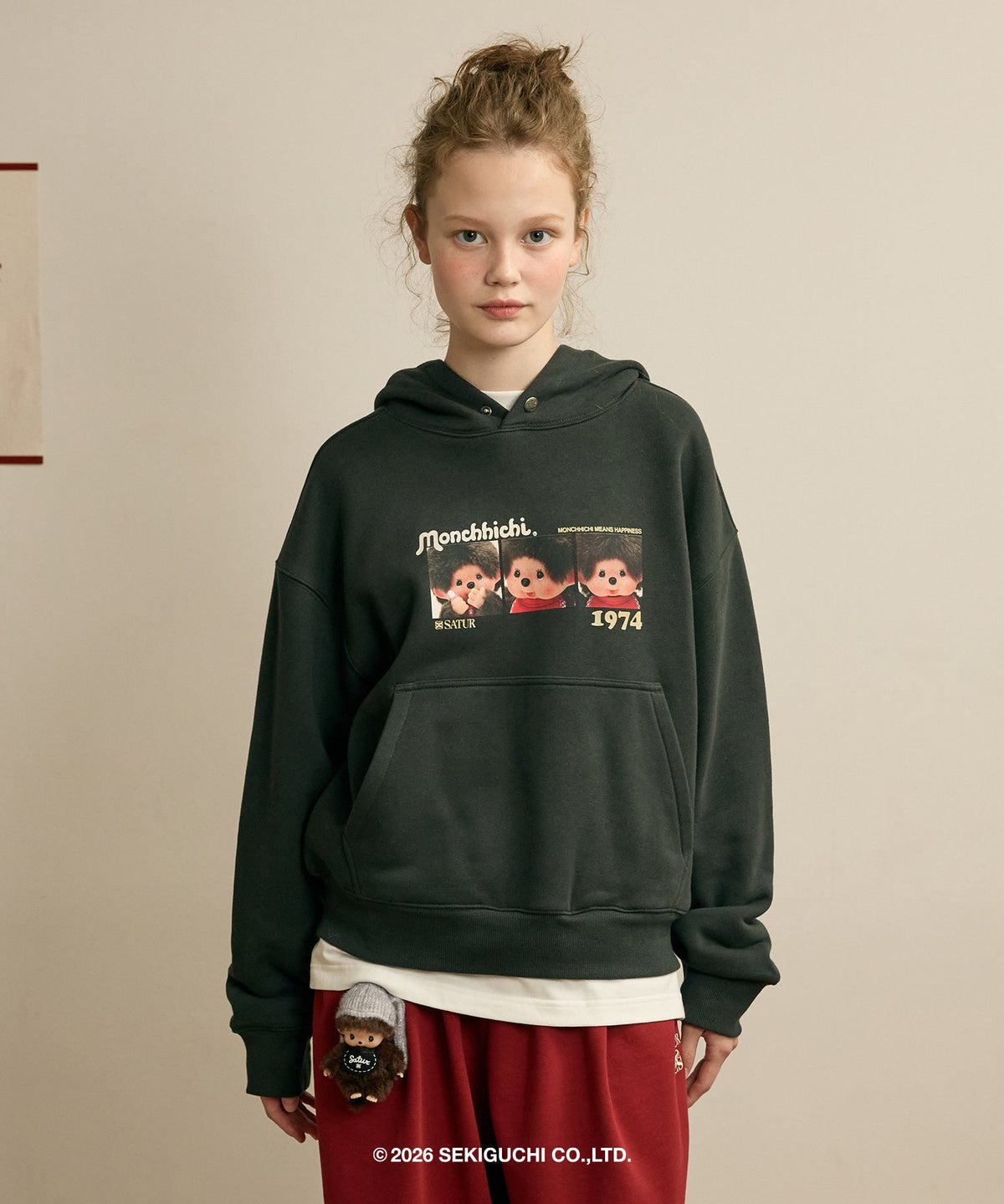 [SATUR × MONCHHICHI] Hoodie SATUR  DKshop