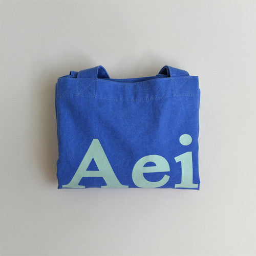 Aeiou Logo Bag (Cotton 100%) Aquamarine Aeiou  DKshop