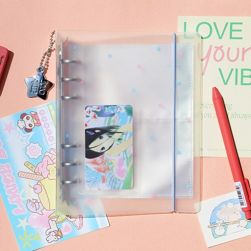 [Be on D] Deco Pocket A6 6-Ring Binder PP Cover Be on D  DKshop