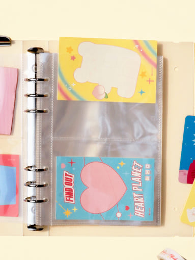 [Be on D] A5 Deco Pocket Horizontal 2-Pocket Refill (Sticker) Be on D  DKshop