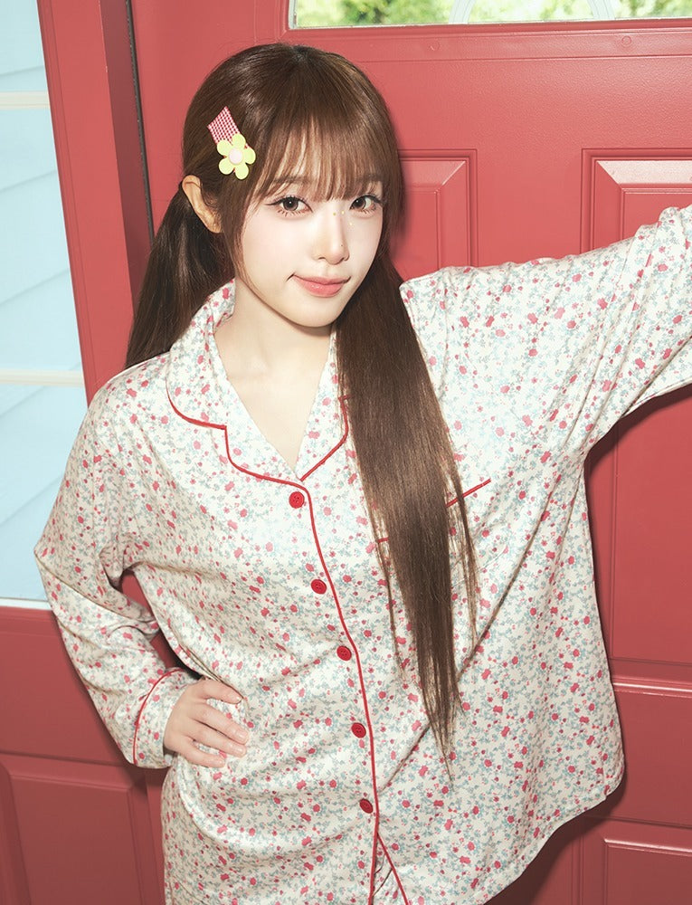 Judy N Vintage Floral Clean Fit Long Sleeve Pajama Set (CHOI YENA Wear) Judy N  DKshop