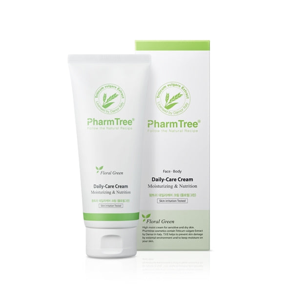 [K-Pharmacy Item] DAILY CARE CREAM FLORAL GREEN 150ml PharmTree  DKshop