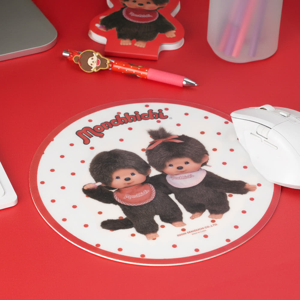 ROYCHE Monchhichi Round Dot Mouse Pad ROYCHE  DKshop
