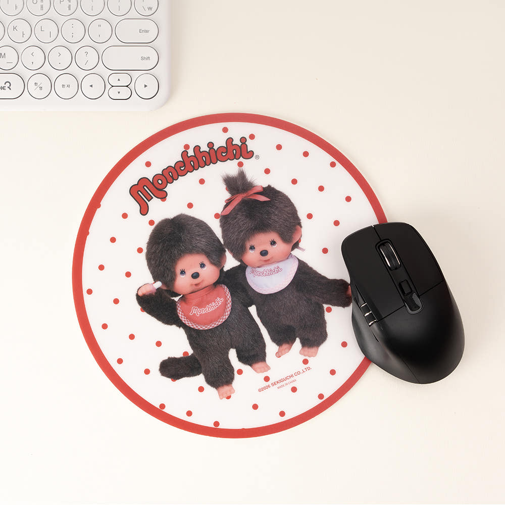ROYCHE Monchhichi Round Dot Mouse Pad ROYCHE  DKshop