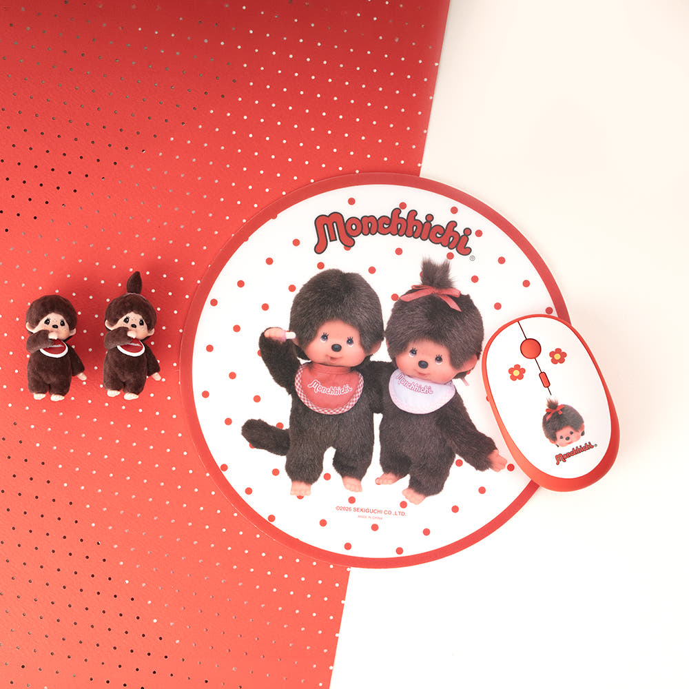 ROYCHE Monchhichi Round Dot Mouse Pad ROYCHE  DKshop