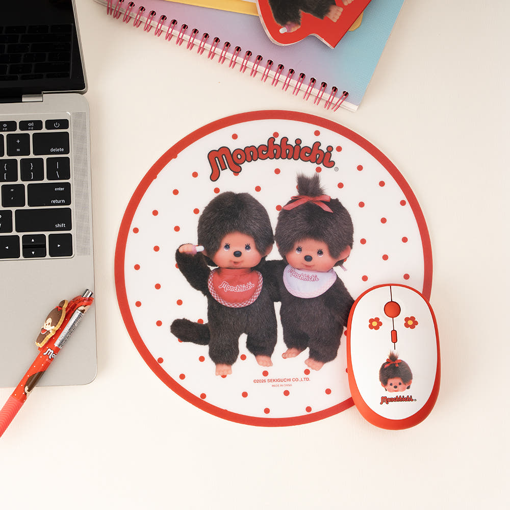 ROYCHE Monchhichi Round Dot Mouse Pad ROYCHE  DKshop