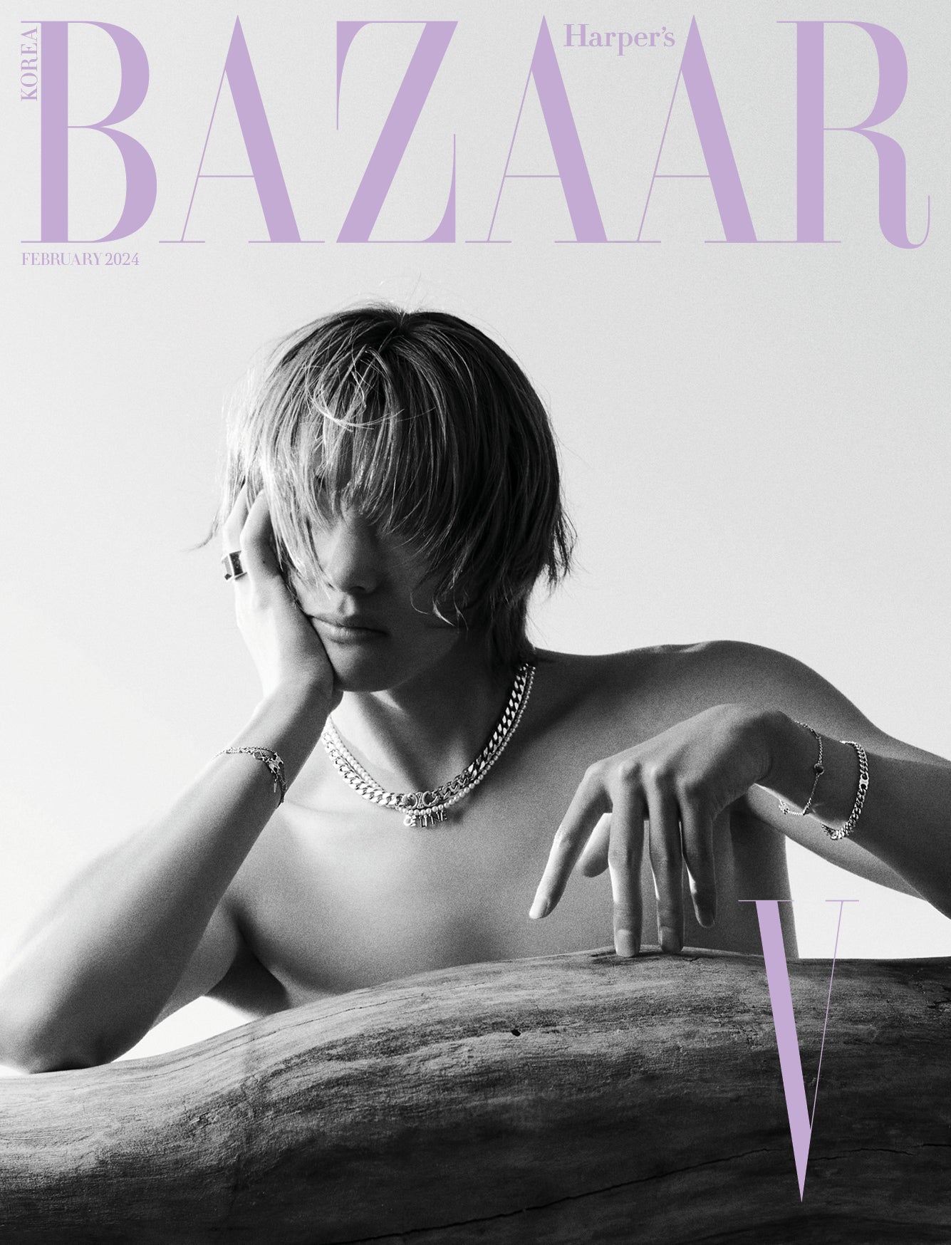 HARPER'S BAZAAR KOREA MAGAZINE 2024.02 B VER. (COVER : BTS V) | DKshop