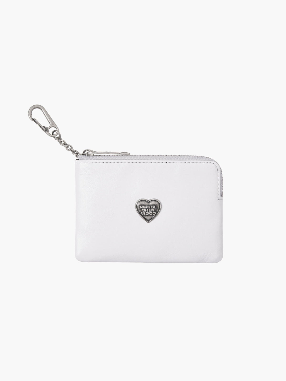 MARGESHERWOOD HEART ZIPPER WALLET_SILVER LOGO MARGESHERWOOD  DKshop