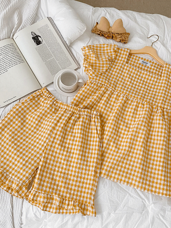 JUUNEEDU J'eu Wendy Puff Short-Sleeve Pajama Set JUUNEEDU  DKshop